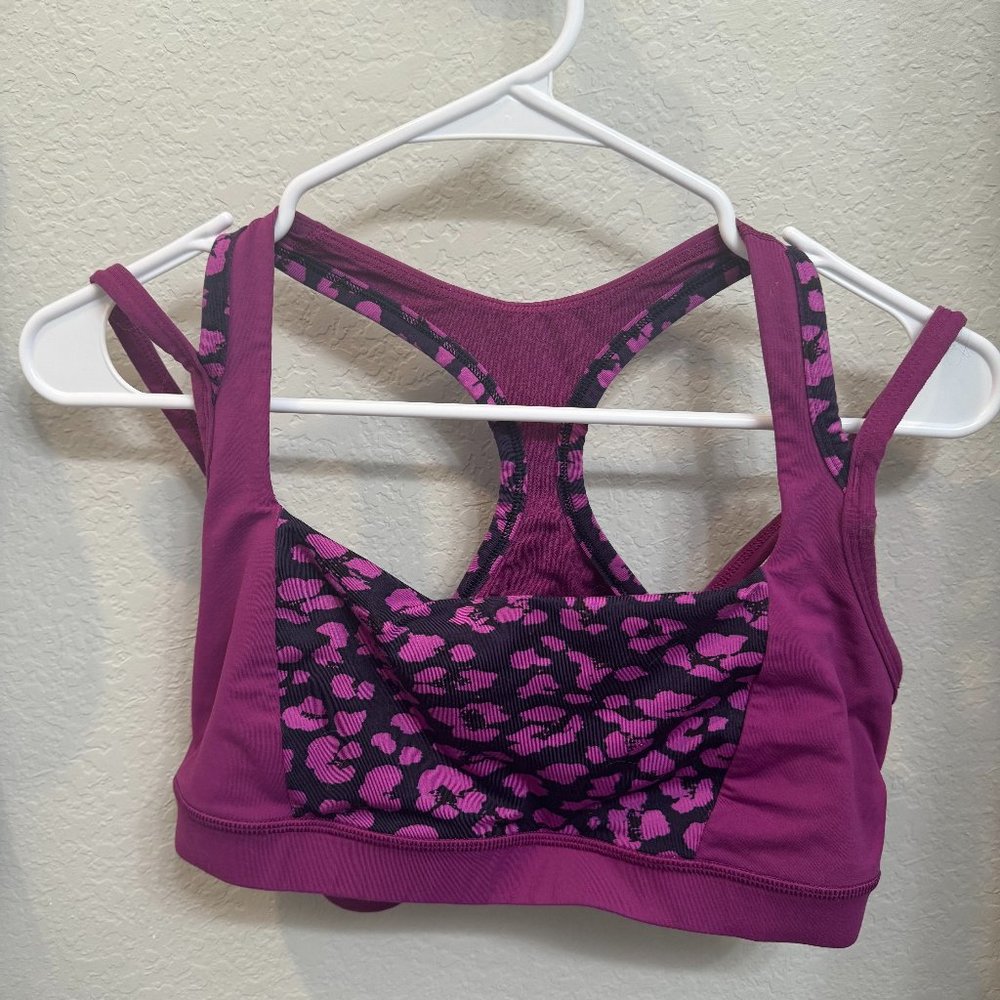 Lululemon Purple Splendour with Animal Print Strappy Racerback